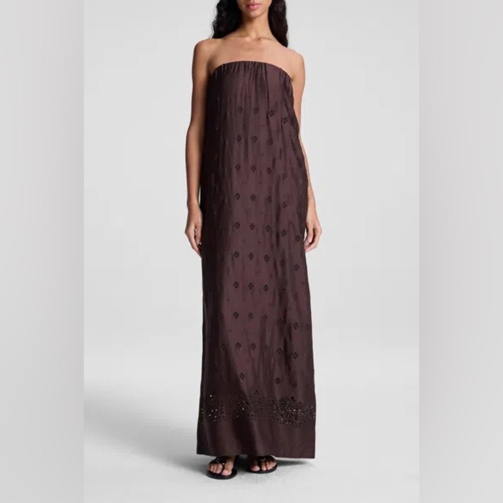 A.L.C. Dalia Strapless Brown Dress NWT size M
